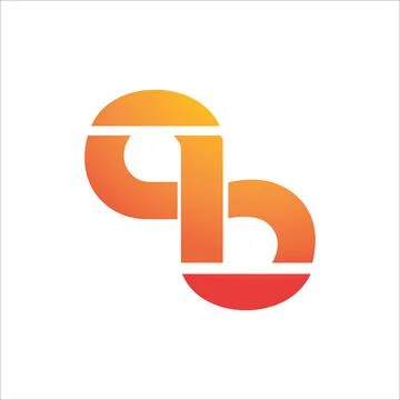 Alphabet Initials logo AB, BA, A and B Stock Illustration