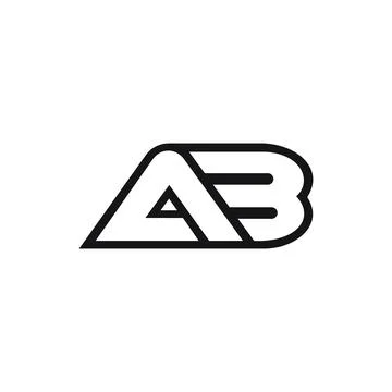Alphabet Initials logo AB, BA, A and B Stock-Illustration