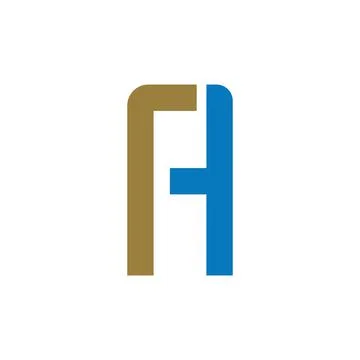 Alphabet Initials logo AH, HA, H and A Stock Illustration