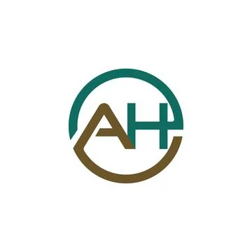 Alphabet Initials logo AH, HA, H and A Stock Illustration