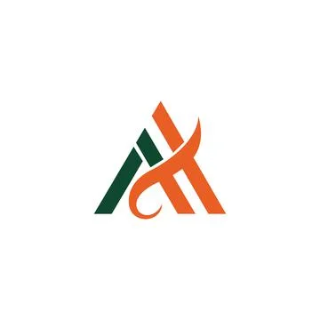 Alphabet Initials logo AH, HA, H and A Stock Illustration
