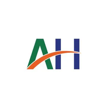 Alphabet Initials logo AH, HA, H and A Stock Illustration