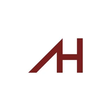 Alphabet Initials logo AH, HA, H and A Stock-Illustration