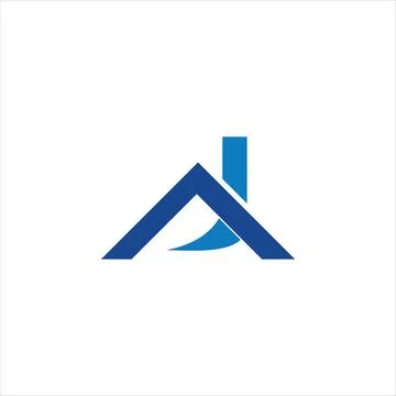 Alphabet Initials logo AJ, JA, A and J Stock-Illustration