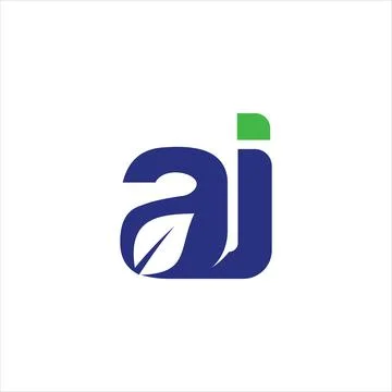 Alphabet Initials logo AJ, JA, A and J Stock Illustration