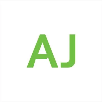 Alphabet Initials logo AJ, JA, A and J Stock Illustration