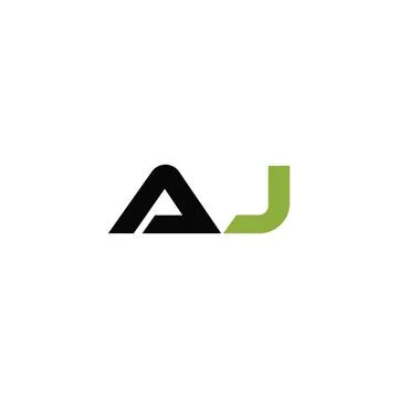 Alphabet Initials logo AJ, JA, A and J Stock Illustration