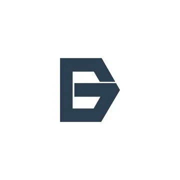 Alphabet Initials logo BG, GB, G and B Stock-Illustration