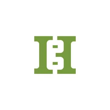 Alphabet Initials logo BH, HB, H and B Stock Illustration