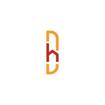 Alphabet Initials logo BH, HB, H and B Stock Illustration