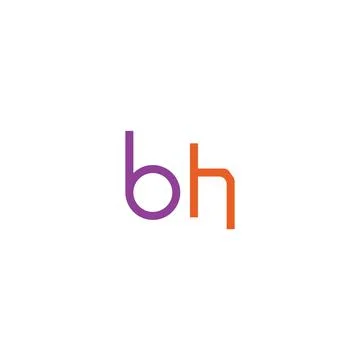 Alphabet Initials logo BH, HB, H and B Stock Illustration