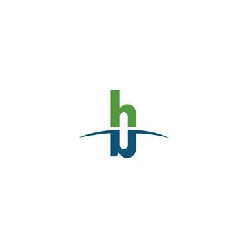 Alphabet Initials logo BH, HB, H and B Stock Illustration