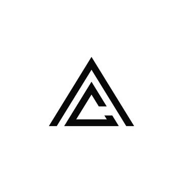 Alphabet Initials logo CA, AC, C and A Stock-Illustration
