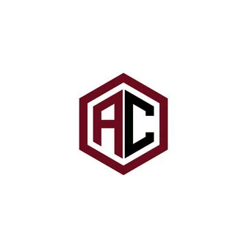 Alphabet Initials logo CA, AC, C and A Stock Illustration