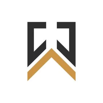 Alphabet Initials logo CW, WC, W and C Stock-Illustration
