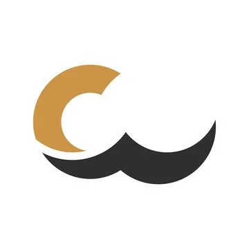Alphabet Initials logo CW, WC, W and C Stock-Illustration