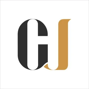 Alphabet Initials logo CW, WC, W and C Stock Illustration