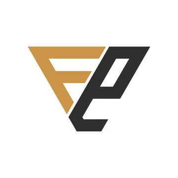 Alphabet Initials logo EF, FE, E and F Stock Illustration