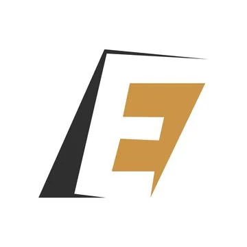 Alphabet Initials logo EF, FE, E and F Stock Illustration
