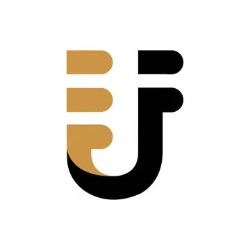 Alphabet Initials logo EF, FE, E and F Stock Illustration