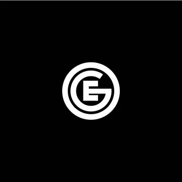 Alphabet Initials logo EG, GE, E and G Illustrazione stock
