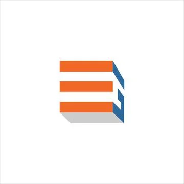 Alphabet Initials logo EG, GE, E and G Stock Illustration
