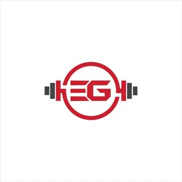 Alphabet Initials logo EG, GE, E and G Stock Illustration