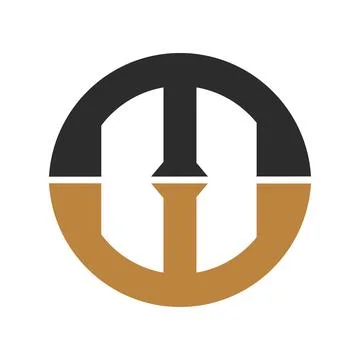Alphabet Initials logo EH, HE, E and H Stock Illustration