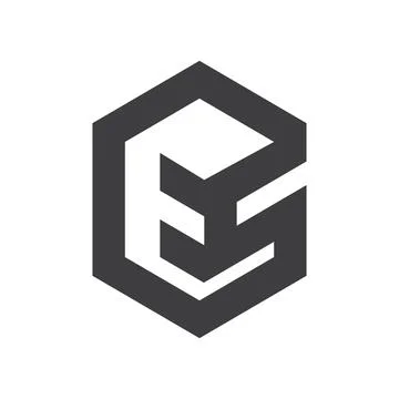 Alphabet Initials logo EH, HE, E and H Stock Illustration