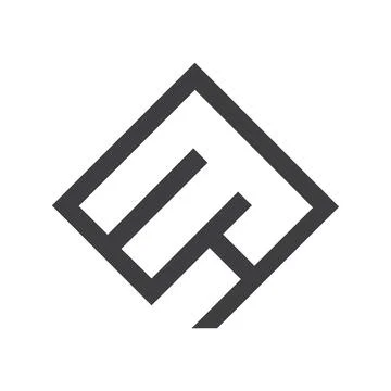 Alphabet Initials logo EH, HE, E and H Stock Illustration