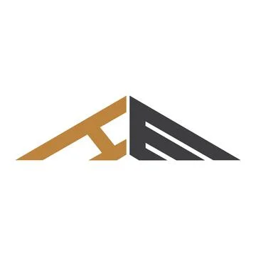 Alphabet Initials logo EH, HE, E and H Stock Illustration