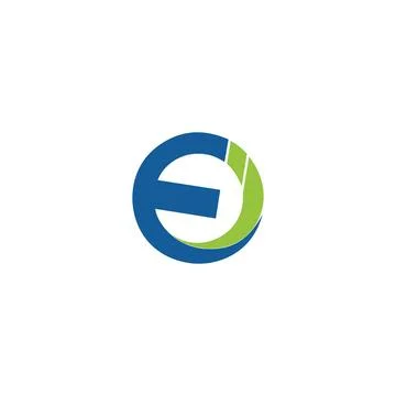 Alphabet Initials logo Ei, iE, E and I Stock Illustration