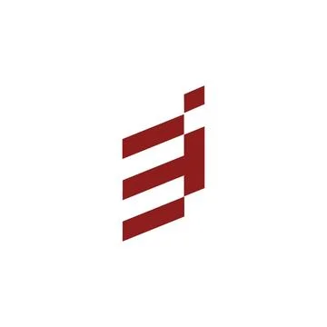 Alphabet Initials logo Ei, iE, E and I Stock Illustration