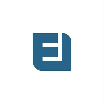 Alphabet Initials logo Ei, iE, E and I Stock Illustration