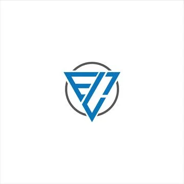Alphabet Initials logo EL, LE, E and L Stock Illustration