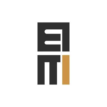 Alphabet Initials logo EM, ME, E and M Stock Illustration