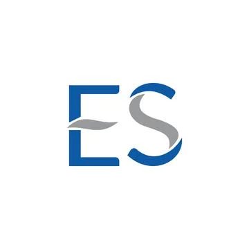 Alphabet Initials logo ES, SE, E and S Stock Illustration