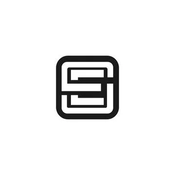 Alphabet Initials logo ES, SE, E and S Stock Illustration