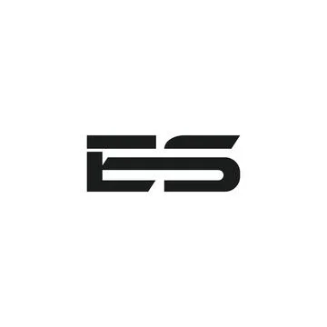 Alphabet Initials logo ES, SE, E and S Stock Illustration