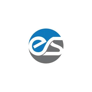 Alphabet Initials logo ES, SE, E and S Stock-Illustration