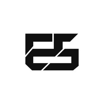 Alphabet Initials logo ES, SE, E and S Stock Illustration