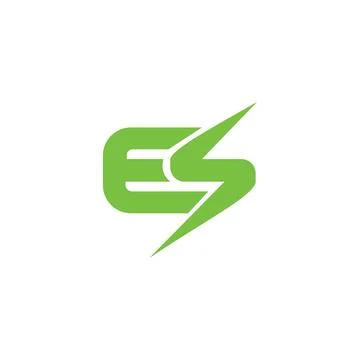 Alphabet Initials logo ES, SE, E and S Stock Illustration