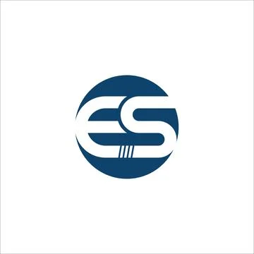 Alphabet Initials logo ES, SE, E and S Stock-Illustration