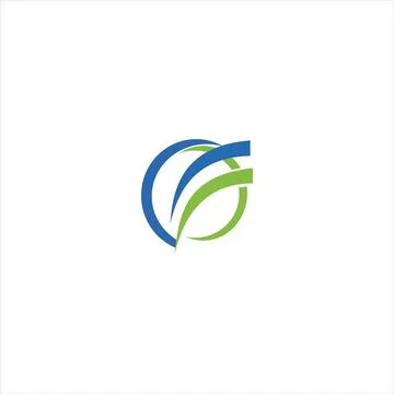 Alphabet Initials logo F and FF Stock-Illustration