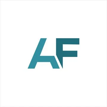Alphabet Initials logo FA, AF, F and A Stock Illustration