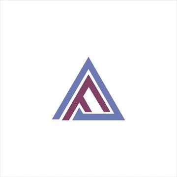 Alphabet Initials logo FA, AF, F and A Stock Illustration