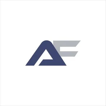 Alphabet Initials logo FA, AF, F and A Stock Illustration