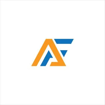 Alphabet Initials logo FA, AF, F and A Illustrazione stock