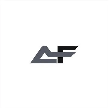 Alphabet Initials logo FA, AF, F and A Stock Illustration