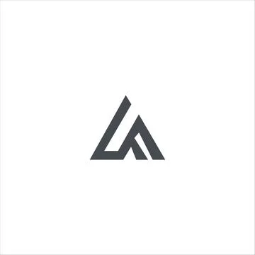 Alphabet Initials logo FA, AF, F and A Stock Illustration